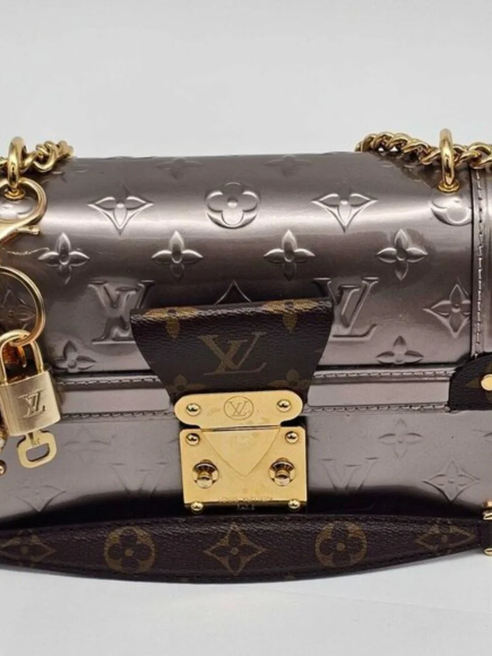 Authentic Louis Vuitton Gold Lock & Key ✨ Bag Charm Unbranded Dog Keychain